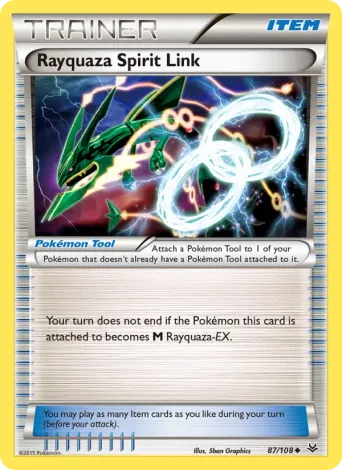 Rayquaza Spirit Link Pokémon card #87