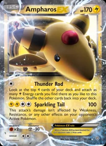 Ampharos EX Pokémon card #27