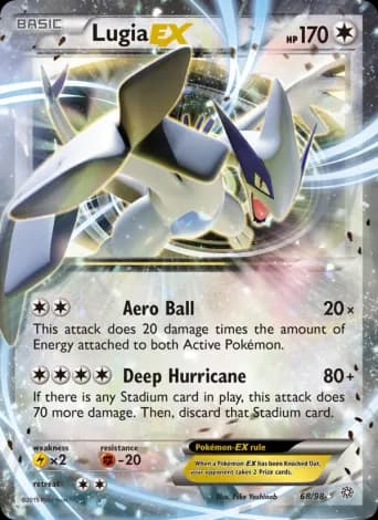 Lugia EX Pokémon card #68