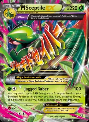M Sceptile EX Pokémon card #8