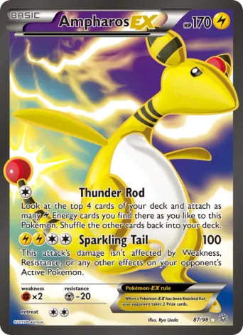 Ampharos EX Pokémon card #87