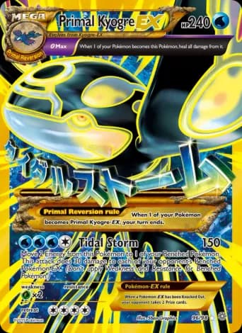 Primal Kyogre EX Pokémon card #96