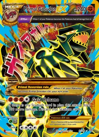 Primal Groudon EX Pokémon card #97