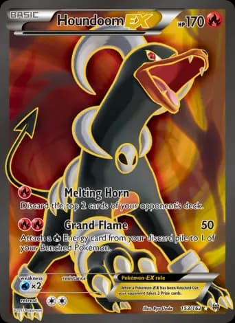 Houndoom EX Pokémon card #153