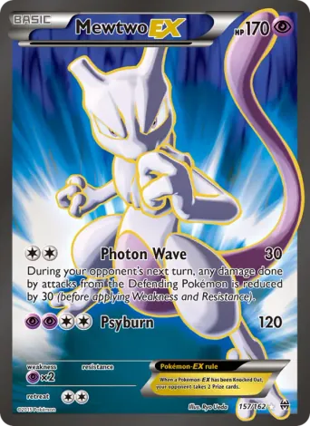 Mewtwo EX Pokémon card #157