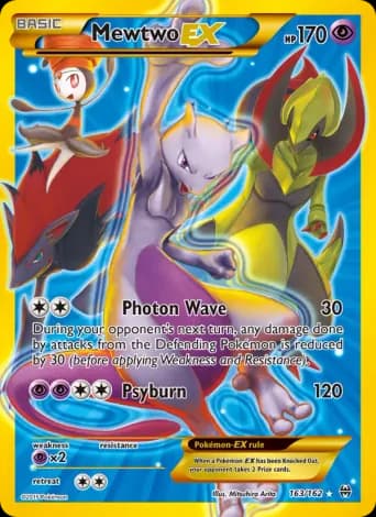 Mewtwo EX Pokémon card #163