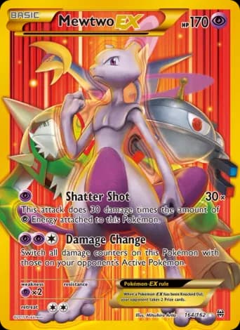 Mewtwo EX Pokémon card #164