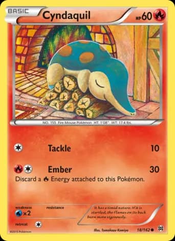 Cyndaquil Pokémon card #18