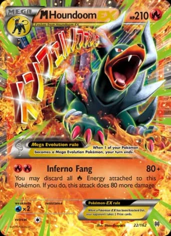 M Houndoom EX Pokémon card #22