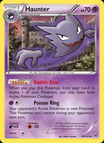 Haunter Pokémon card #59