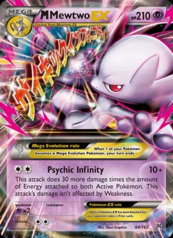 M Mewtwo EX Pokémon card #64