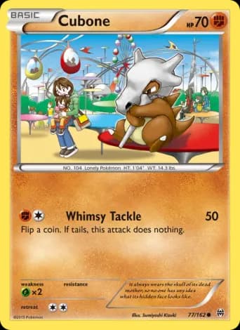 Cubone Pokémon card #77