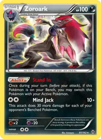 Zoroark Pokémon card #91