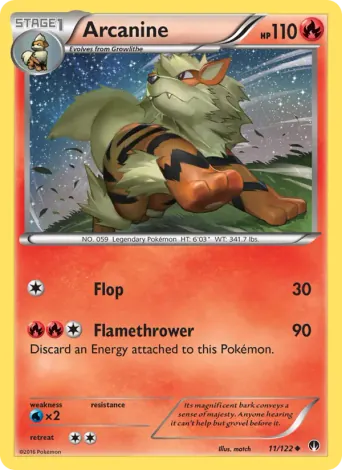 Arcanine Pokémon card #11