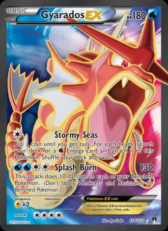 Gyarados EX Pokémon card #114