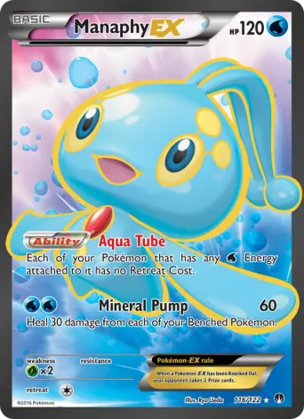 Manaphy EX Pokémon card #116