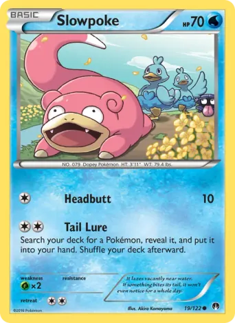 Slowpoke Pokémon card #19