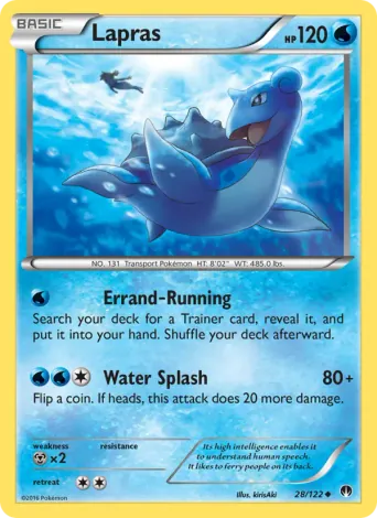 Lapras Pokémon card #28