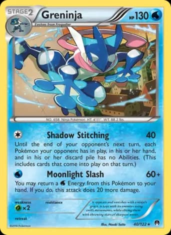 Greninja Pokémon card #40