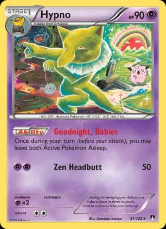 Hypno Pokémon card #51
