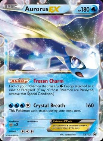 Aurorus EX Pokémon card #XY102