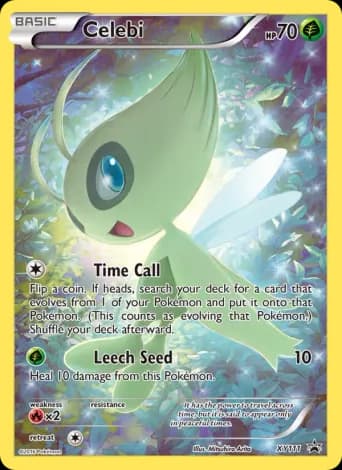 Celebi Pokémon card #XY111