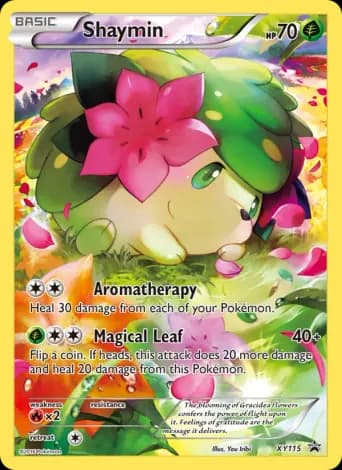 Shaymin Pokémon card #XY115