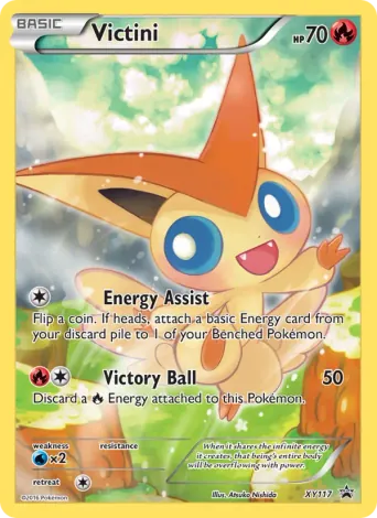 Victini Pokémon card #XY117