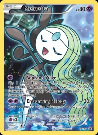 Meloetta Pokémon card #XY120