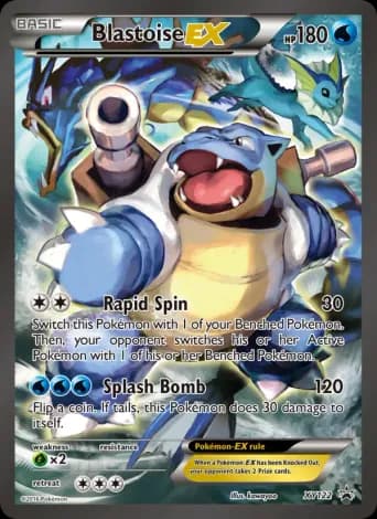 Blastoise EX Pokémon card #XY122