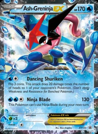 Ash Greninja EX Pokémon card #XY133