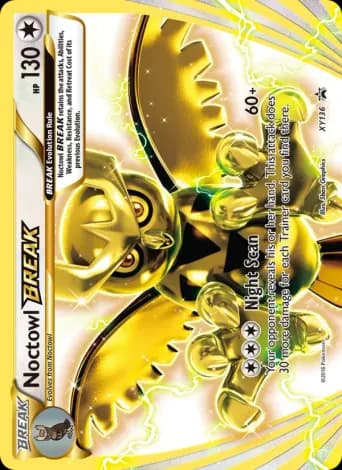 Noctowl BREAK Pokémon card #XY136