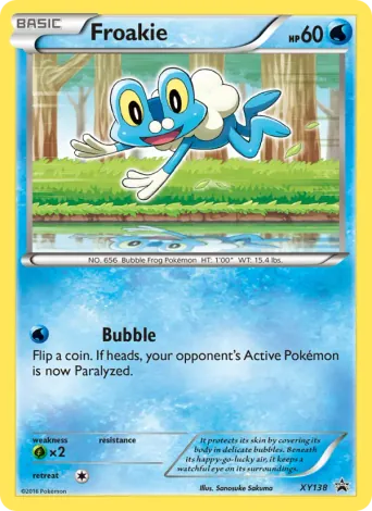 Froakie Pokémon card #XY138