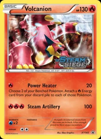 Volcanion Pokémon card #XY145