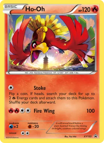 Ho Oh Pokémon card #XY153