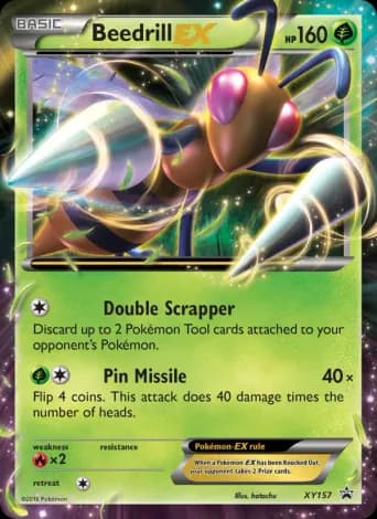 Beedrill EX Pokémon card #XY157