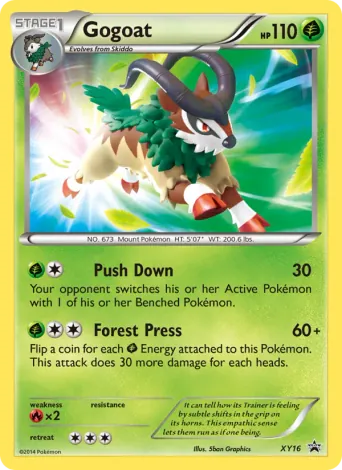 Gogoat Pokémon card #XY16