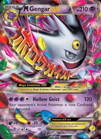 M Gengar-EX Pokémon card #XY166