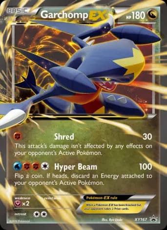 Garchomp-EX Pokémon card #XY167