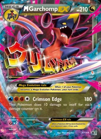 M Garchomp-EX Pokémon card #XY168