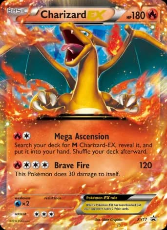 Charizard EX Pokémon card #XY17