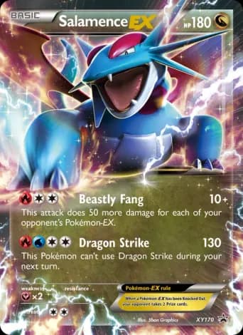Salamence EX Pokémon card #XY170