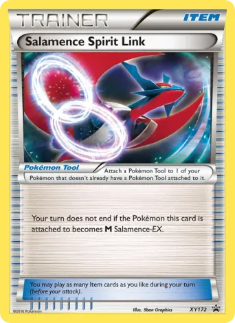 Salamence Spirit Link Pokémon card #XY172