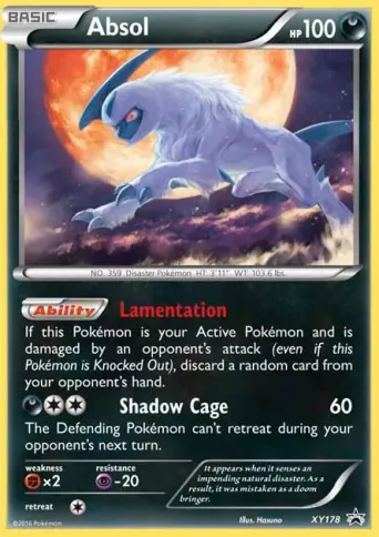 Absol Pokémon card #XY178