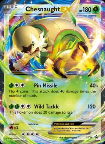 Chesnaught EX Pokémon card #XY18