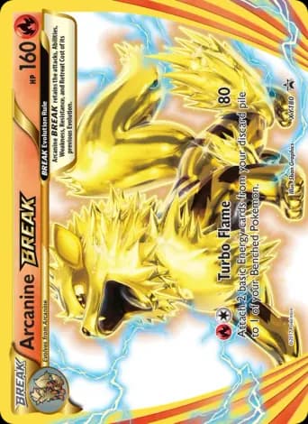 Arcanine BREAK Pokémon card #XY180