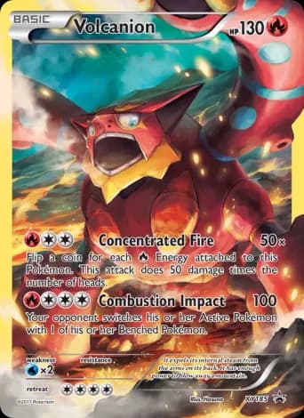 Volcanion Pokémon card #XY185