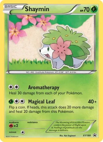 Shaymin Pokémon card #XY188