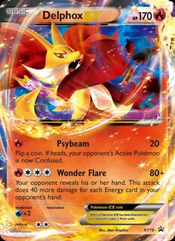 Delphox EX Pokémon card #XY19