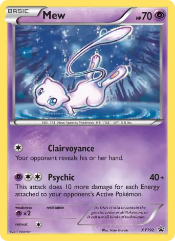 Mew Pokémon card #XY192